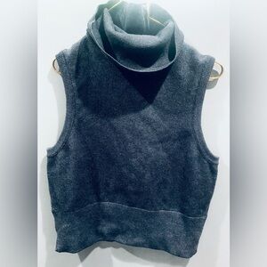 Pilcro Charcoal Sleeveless Knit Top Sz XL